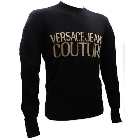 maglia versace nera semplice|Versace Maglione .